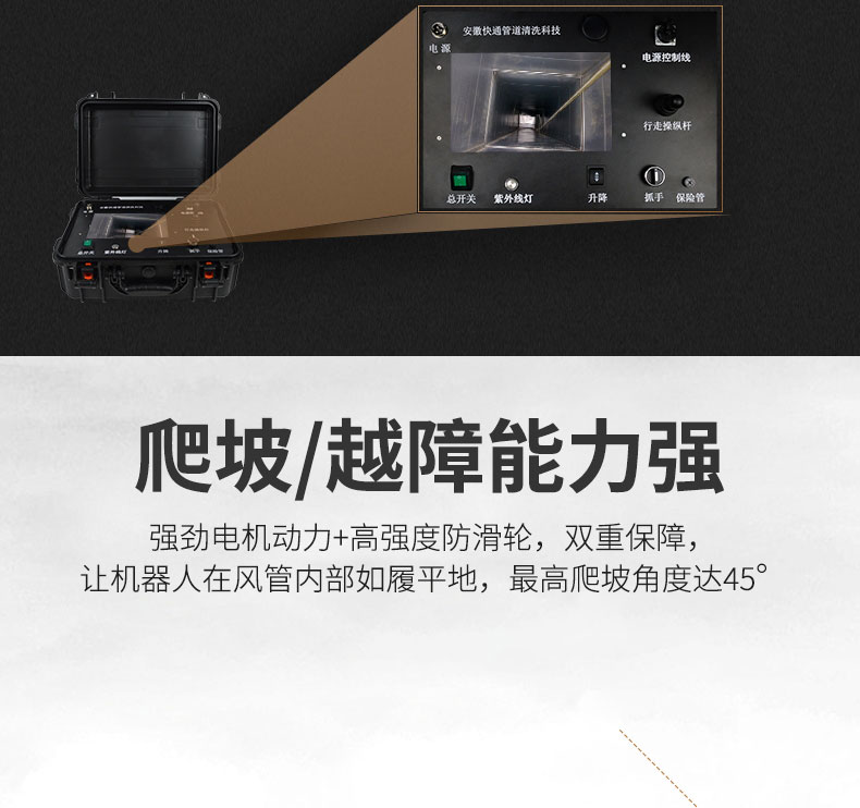 快通牌KT-988-C中央空調檢測消毒機器人(14)